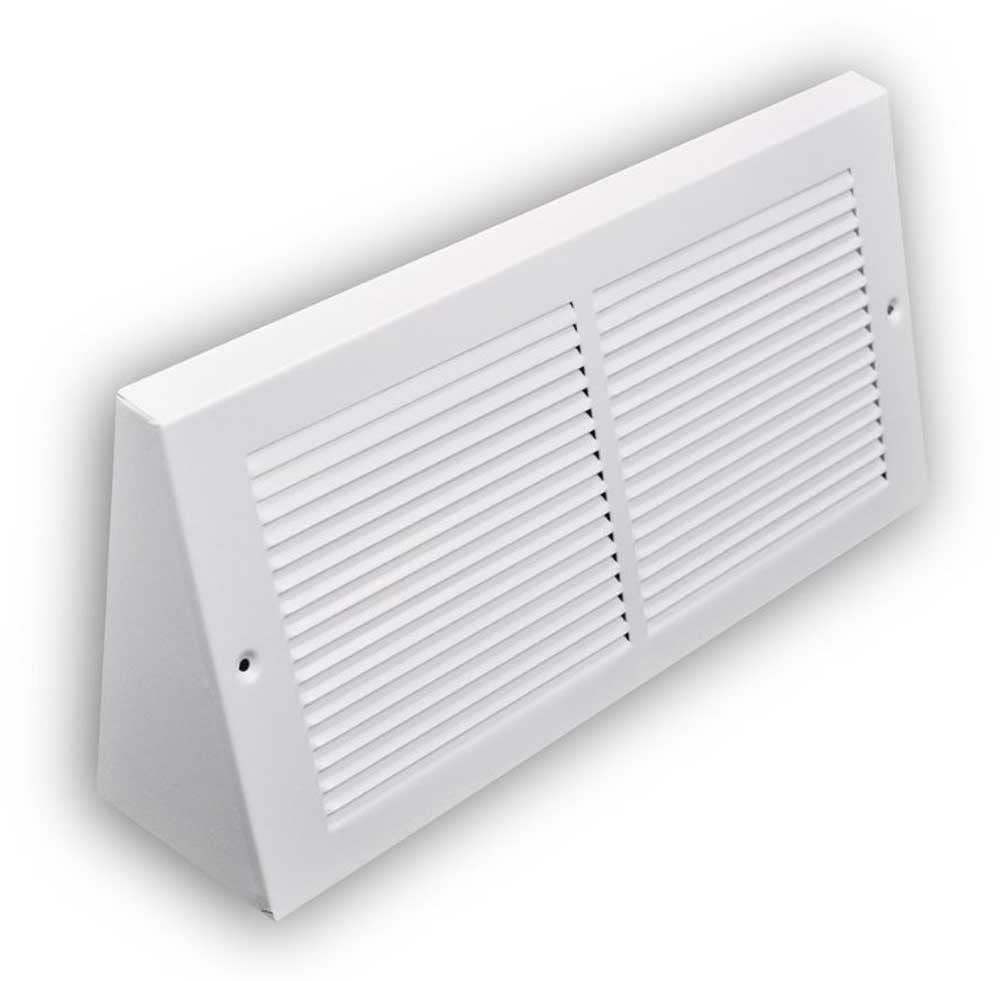 3.5 inch Depth Stamped Steel Triangular Baseboard Grill - 12 x 06 Duct ...