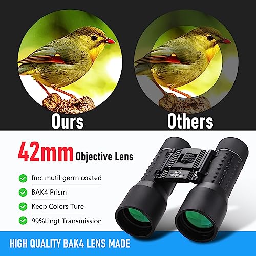 Binoculares 12x42 HD profesionales impermeables para adultos miniatura 2