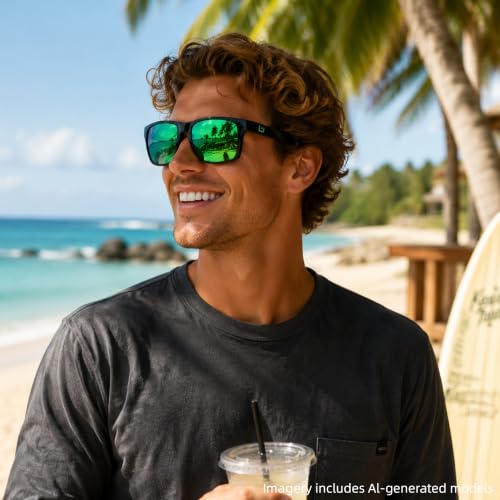 Image of B.N.U.S Sunglasses Corning Glass Lens, Non-Polarized for Men Women