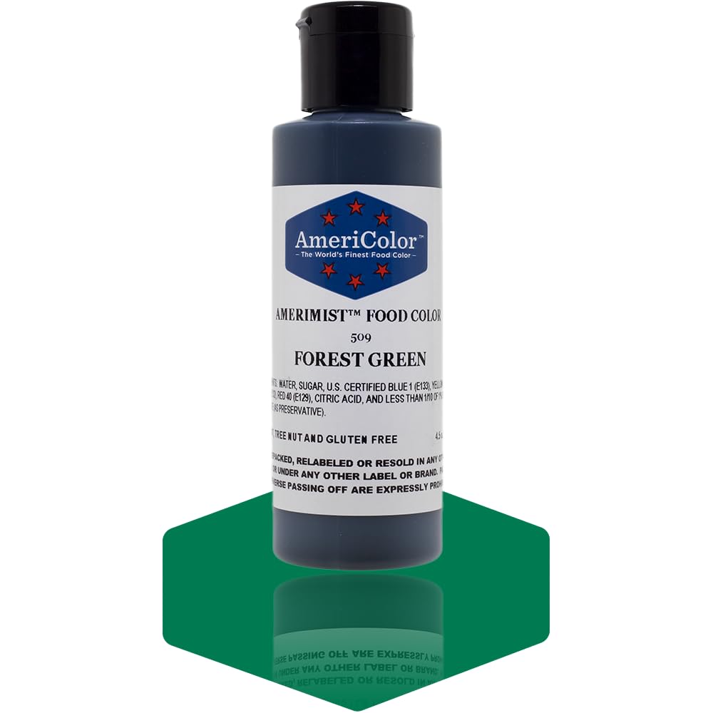 AmeriColor AmeriMist Forest Green Airbrush Food Color, 4.5 oz
