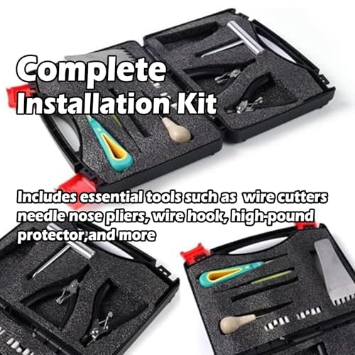 Incordatrice portatile per racchette da tennis con morsetto a 6 punti, strumento manuale per 9-14,5 kg, design da tavolo in lega di alluminio per una manutenzione accurata del letto delle corde