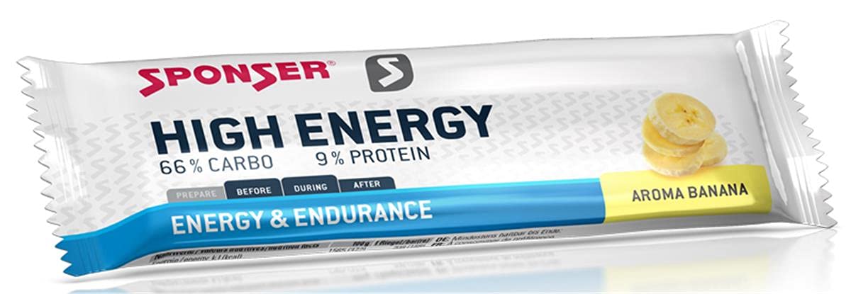 Sponser Barrette Energetiche ai Cereali Gusto Banana, 30 Barrette da 45 g