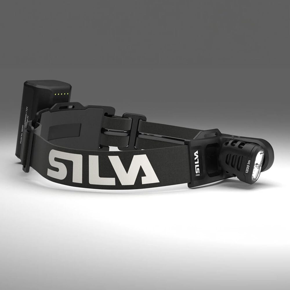 Silva Bezpłatna lampa czołowa S 1200 lumenów, idealna do jazdy na nartach, biegania w terenie i dłuższych przygód, ISPO Award Winner, Ultralite