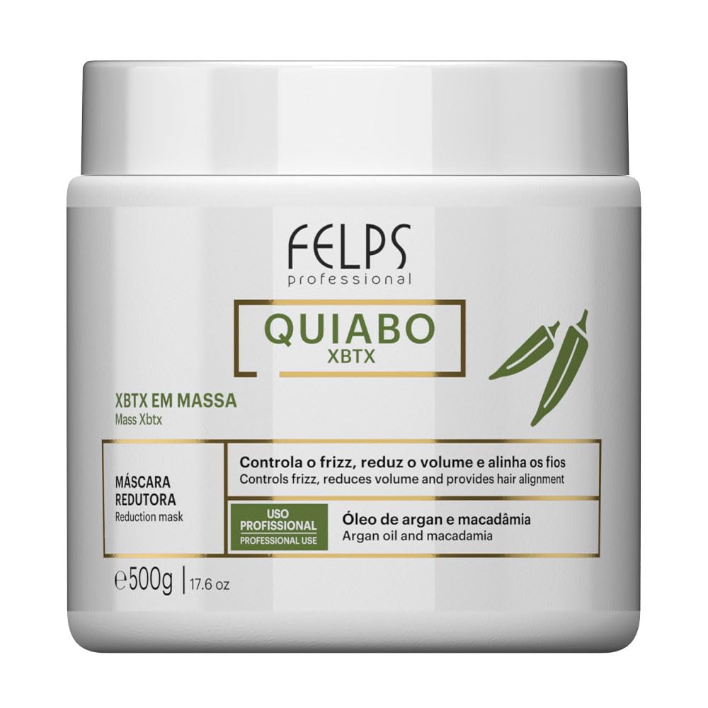 Felps Professional | Quiabo XBTX Reduction Hair Mask | Controls Frizz | 500 g
