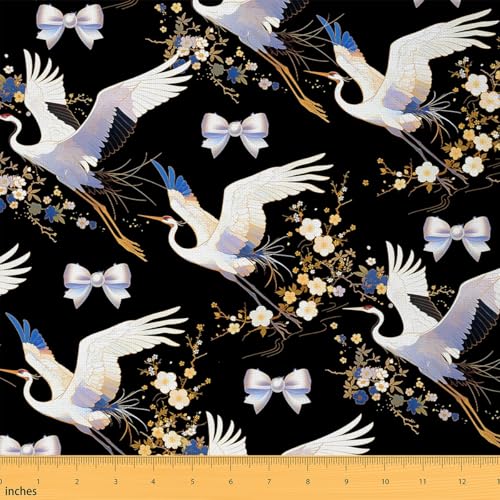 Loussiesd Silber Bogenknoten Stoff 276x150cm Mädchen Japanischer Stil Patchwork Stoffe Träumende Prinzessin Stil Crane Nette Bogen Mädchenhaft Stoff Meterware Blume Polsterstoff für Stühle Loussiesd Silber Bogenknoten Stoff 276x150cm Mädchen Japanischer Stil Patchwork Stoffe Träumende Prinzessin Stil Crane Nette Bogen Mädchenhaft Stoff Meterware Blume Polsterstoff für Stühle