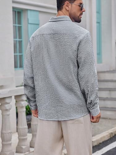 Image of Lymio Men Shirt || Striped Shirt for Man || Full Sleeve || Casual Style (Packs Also Available) (Crush-Lining-New)