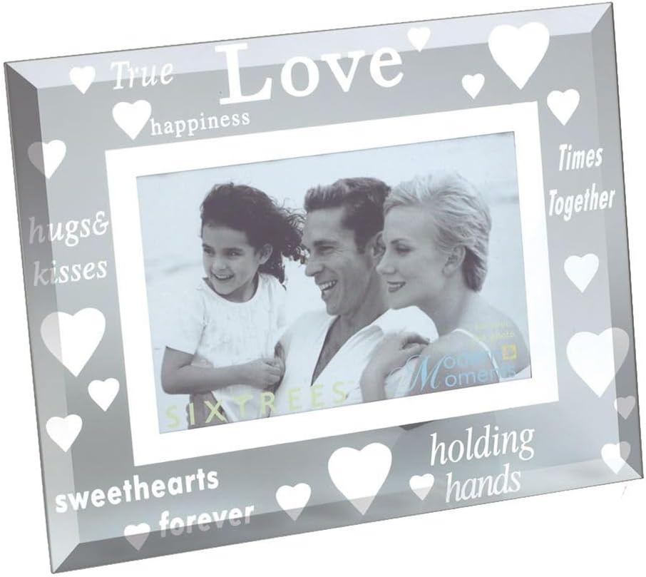 Sixtrees True Love Glass and Mirror 6x4 Photo Frame