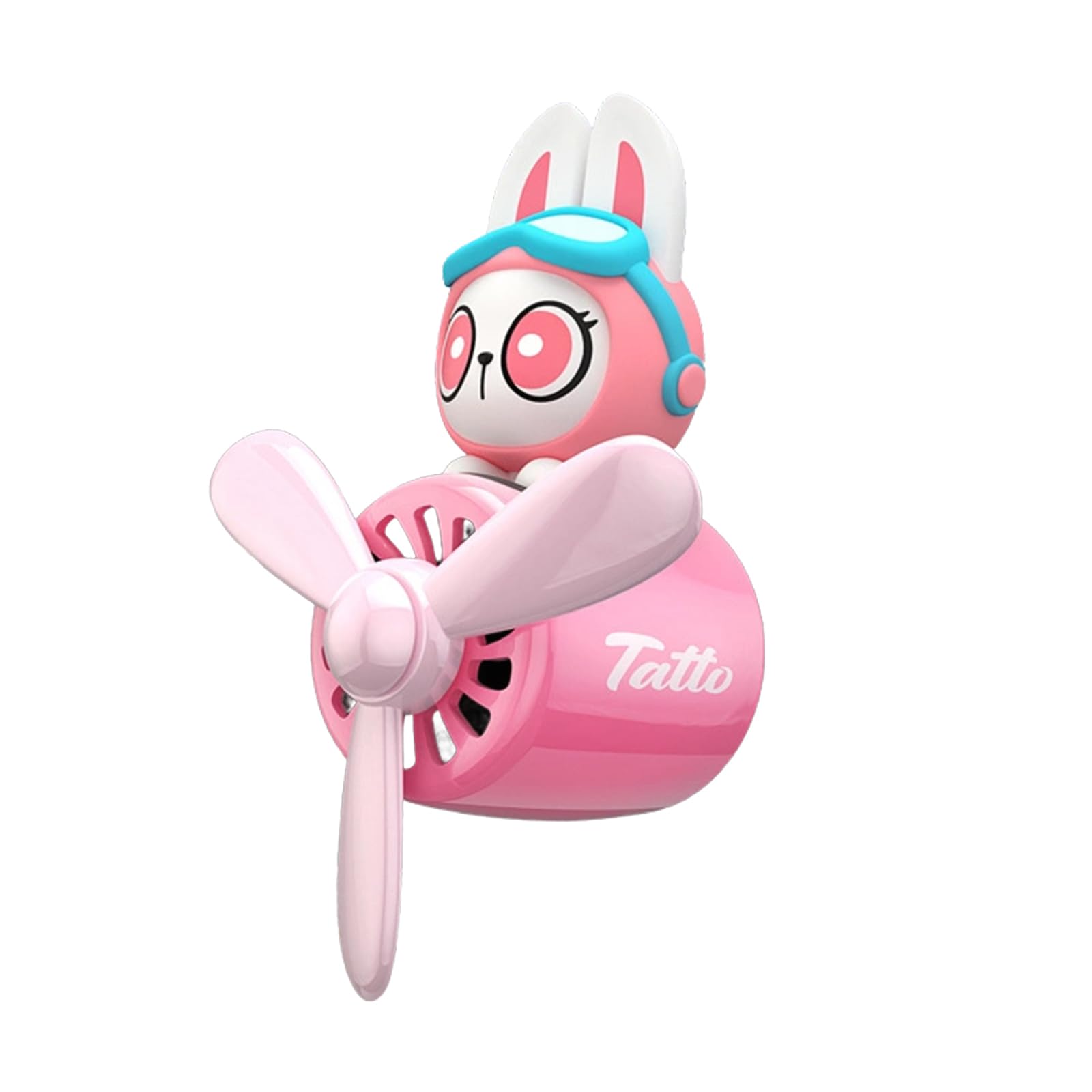 BontandRabbit Pilot Car Air Freshener Cute Cartoon Rotating Propeller Stylish Clip-Type Air Conditioner Outlet Gift Car Perfume Decoration (Pink)