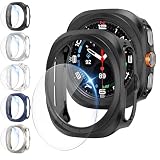 shenou 5-Pack Case with Screen Protector for Samsung Galaxy Watch Ultra 47mm (2024)/Ultra 2 47mm 2025