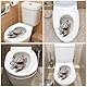 Warmhm Cartoon-Aufkleber Heimdekoration Wc-Sitz 25x30cm Pvc-Badezimmer-Wc-Aufkleber Klebriger Wc-Aufkleber Heimaufkleber Badezimmer- Katze-Wc-Aufkleber Cartoon-Wc-Aufkleber