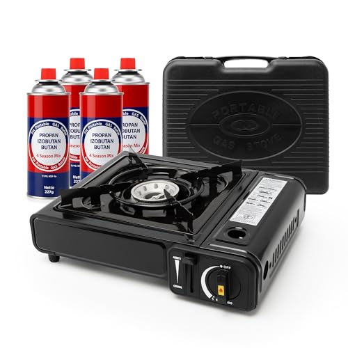 BESCH Hornillo de Gas Portátil para Acampada