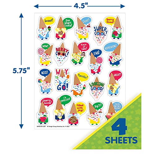 Eureka Dessert Gnomes Candy Scented Stickers, Pack of 80 - image 3