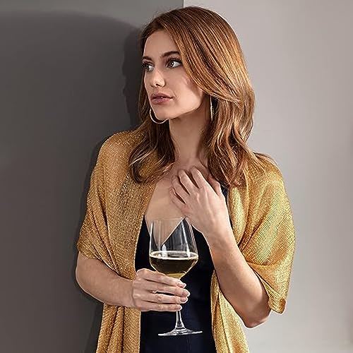 Elegant Lace Fringe Shawl for Women - Bridal Wedding Evening Dress Scarf (1 Piece)2