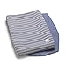 Elodie Details Fodere per Fasciatoio (2 fodere) Universali in 100% Cotone Oeko-Tex 74 x 48 cm - Sandy Stripe, Blu
