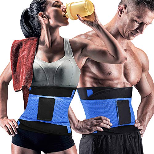 ルナイ ウエストシェイパー フィットネス シェイプアップベルト ダイエット器具 腰 サポーター 腰ベルト 腰痛 コルセット 脂肪燃焼 腹筋ベルト きんとれグッズ ッズ トレーニング 減量ベルト シェイパー アップ ダイエットベルト コルセット 9色選択可能 男女兼用 2-ブルー XL
