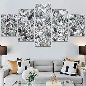 SIGNWIN 5 Panel Canvas Wall Art Modern Art...