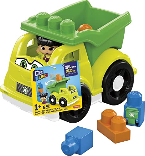 MEGA BLOKS Toddler Building Blockstoy Car with 1 Block Buddies Fi...