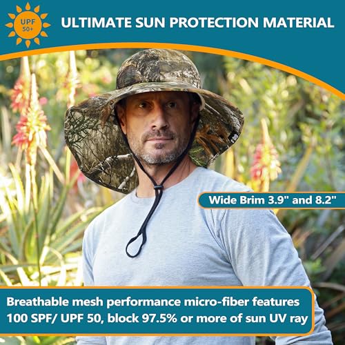Image of Solaris Sun Hat with Neck Flap, UPF 50 Sun Protection Lightweight Sun Cap for Men Women, Wide Brim Hat for Fishing Hiking