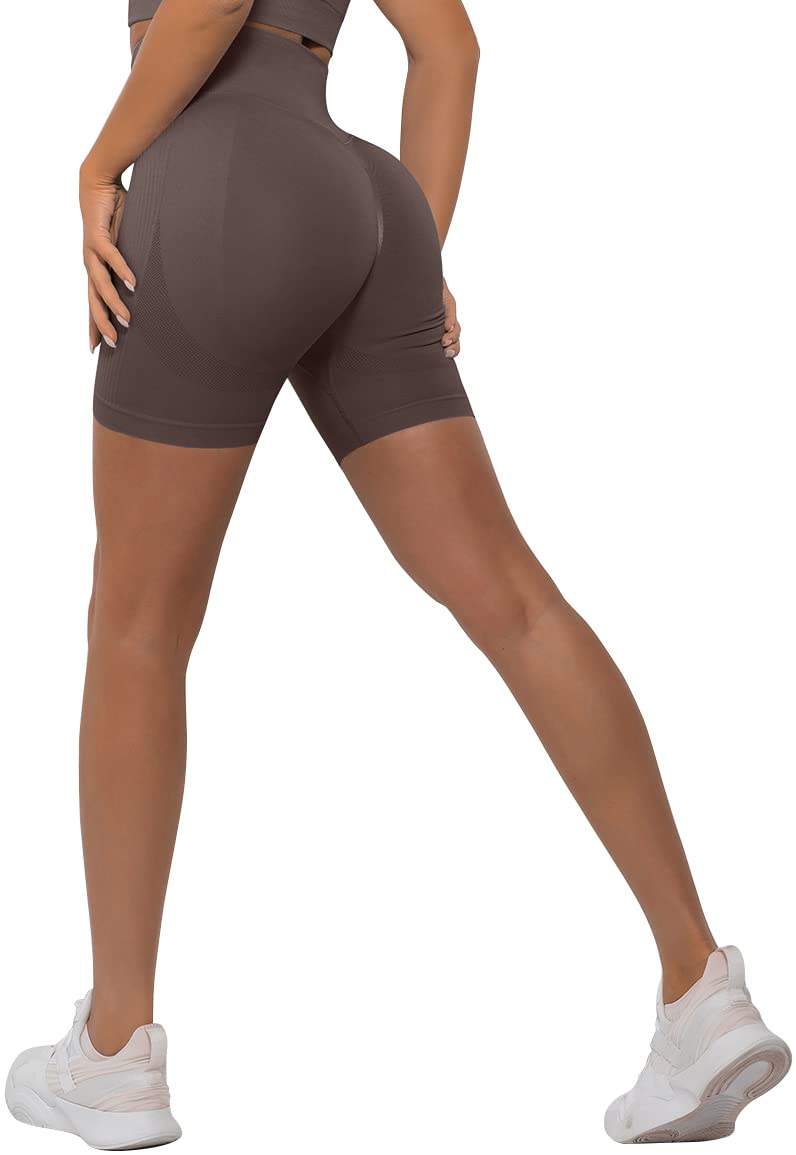 Memoryee Women's Seamless Scrunch Yoga Shorts Butt Lifting High Waist Gym Sports Workout Leggings