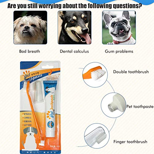 Faruxue Pasta de dente para animais de estimação, suprimentos de limpeza de pasta de dente comestíve
