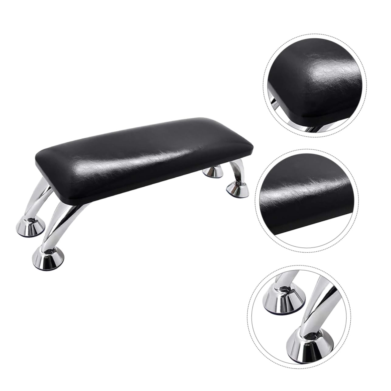 Mikinona Cuscino Nero in Microfibra per Manicure Poggiamano per Nail Art Comodo e Stabile, per Salone e Formazione | Poggiamano Stabile per Nail Art, Uso Domestico Personale, per Principianti
