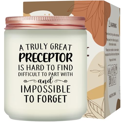 Maybeone Preceptor Gifts Nursing - A Truly Great Preceptors is Hard to Find - Thank You, Christmas Nurse Preceptor Gifts for Women - Lavender Scented Candle