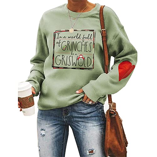 Frauen Weihnachten Sweatshirts Grinches Griswold Kpop Harajuku Hoodie...
