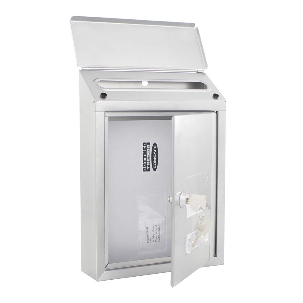 Cassetta Delle Lettere Da Muro In Acciaio Inox - Con Serratura E Targhetta - Foto 8