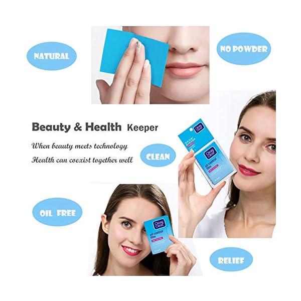 Oil-Control-Film-Same-Series-with-Clean-Clear-Oil-Absorbing-Sheets-for-Oily-Skin-Care-Blotting-Paper-to-Remove-Excess-Shine-60-Sheets-Pack-of-5 Oil Control Film Replacment for Clean & Clear Oil-Absorbing Sheets,5pack(total 300sheets)Oil Blotting Sheets for Face,9% Larger,Makeup Friendly High-performance Handy Face Blotting Paper for Oily Skin