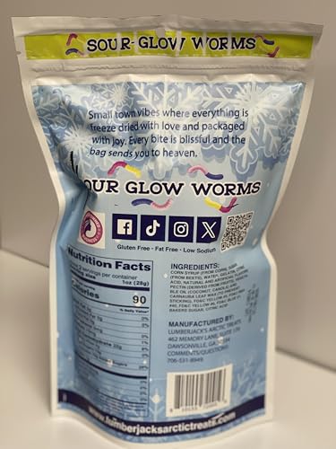 Sour Glow Worms 1.9oz miniatura 2