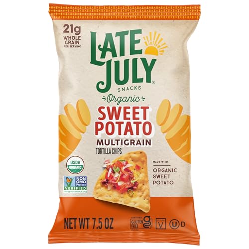 ★Late July Organic Multigrain Sweet Potato Tortilla Chips, 7.5oz