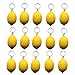 iMagitek 15 Pack Lemon Keychains for Kids Party Favors Supplies, School Carnival Prizes, Party Bag Gift Fillers, Lemon Stress Relieve Toy