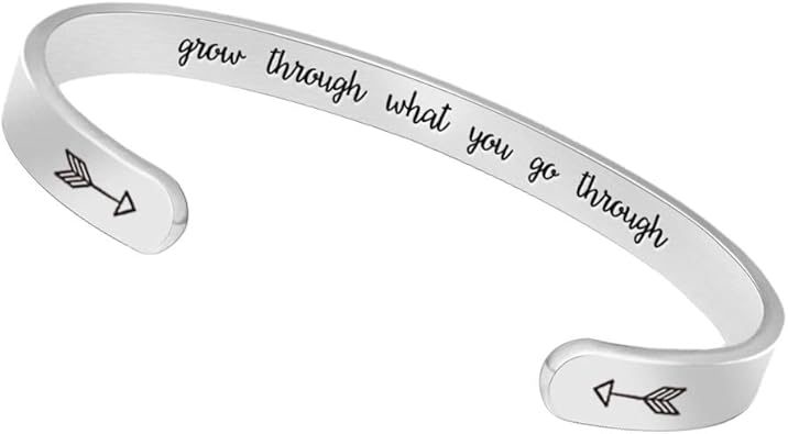 Btysun Bracelets for Women Mothers Day Bracelet Gifts from Daughter Inspirational Gifts for Women Graduation Gifts for Her Motivational Birthday Cuff Bangle Friendship Personalized Mantra Jewelry…