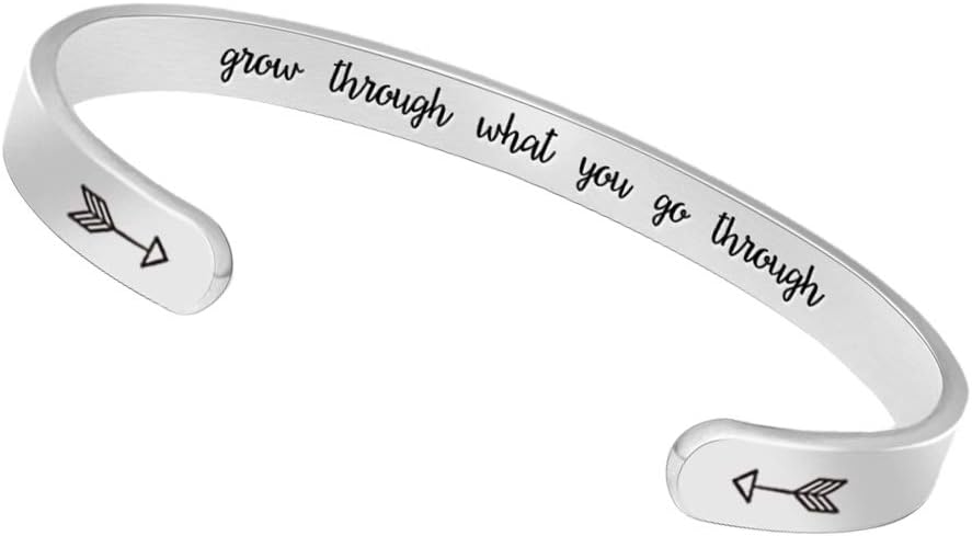 Btysun Bracelets for Women Mothers Day Bracelet Gifts from Daughter Inspirational Gifts for Women Graduation Gifts for Her Motivational Birthday Cuff Bangle Friendship Personalized Mantra Jewelry…