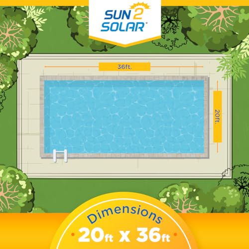 Cobertor Solar Sun2Solar 20' x 36' Rectangular miniatura 5