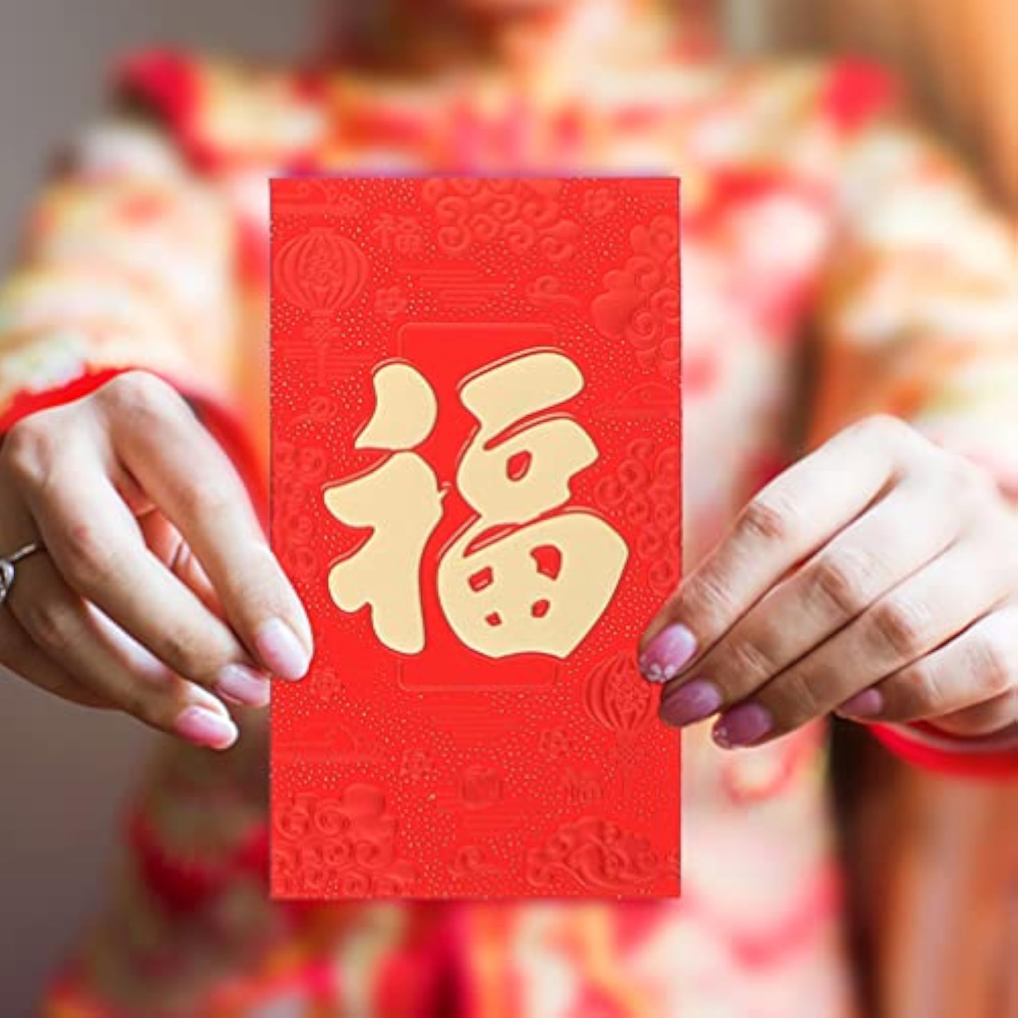 60pcs Chinese New Year Red Envelopes for 2022 Spring Festival