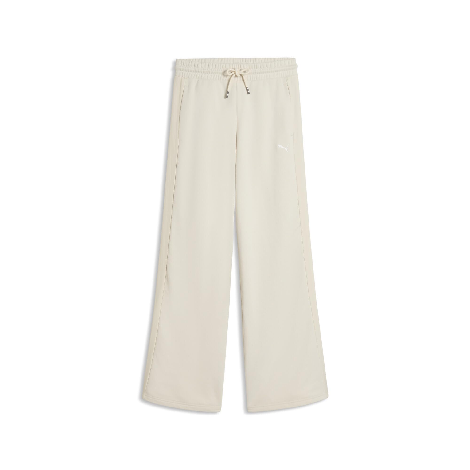 Puma Women's Her High Waisted Wide Leg Pants - Alpine Snow - Xl - White