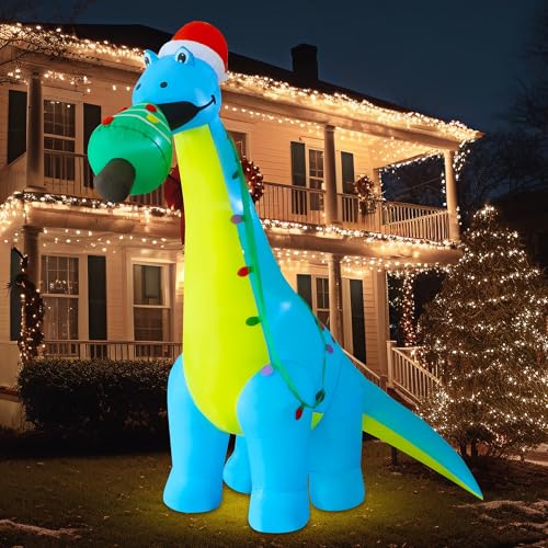 Dr.Dudu GM-XCQ-DINOSAUR 12 Ft Christmas Inflatable Outdoor Decorations, Large Blow Up Dinosaur Inflatables thumb #4