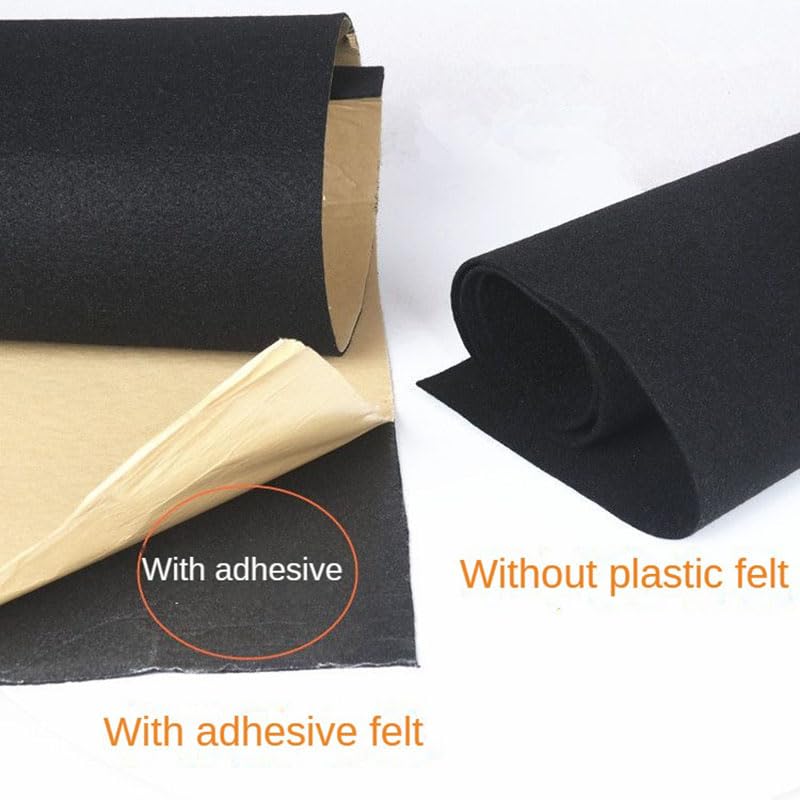 Wiring Connecting Terminals Speaker Box Shell Felt Cloth car subwoofer Shell Flannel Non-Slip Sound-Absorbing Blanket Cloth Black Gray - (Color: Gray Tape Backing)