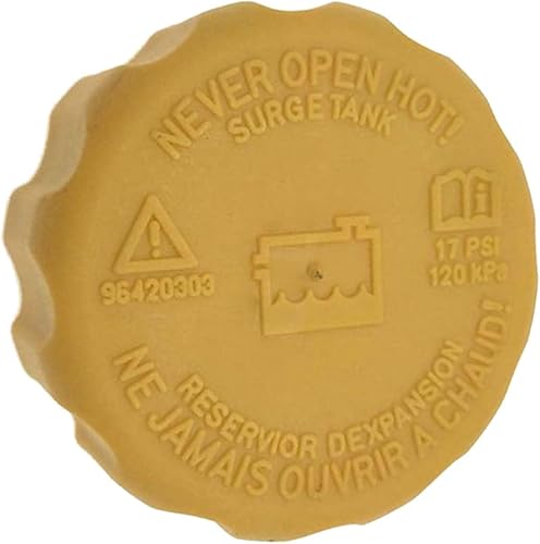 Tapa de depósito de refrigerante 96420303 96312510 94539597 17920-85Z00 compatible con Chevy Aveo Optra Suzuki Reno Forenza Spark Daewoo Cielo Lanos