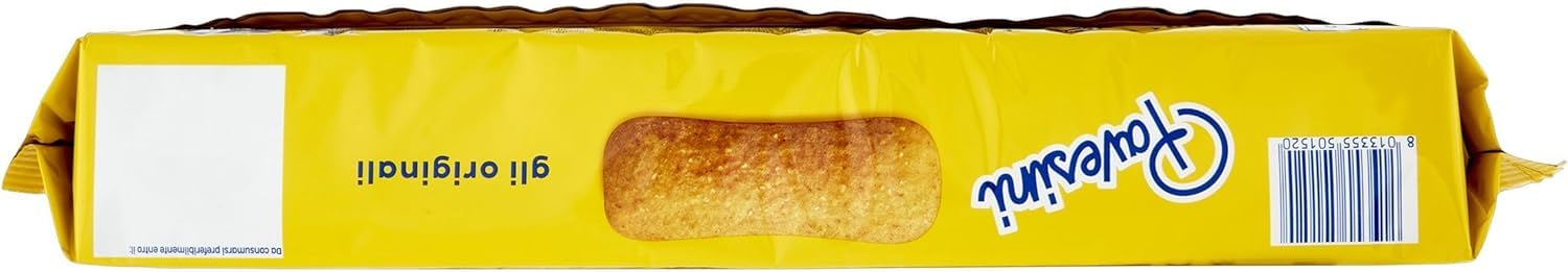 Pavesi Pavesini Classici, Biscotto Leggero per Colazione o Merenda, biscuits légers pour le petit déjeuner ou les collations, biscuits cookies, 3 x 200 g + Italian Gourmet polpa 400 g
