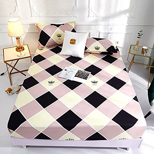 Bed soft sheet polyester printing fitted sheet with four corners and elastic band sheets hot（no pillowcase） 100X200X25cm wangzhefengfan