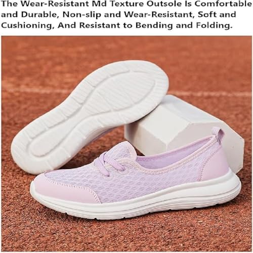 Women's Soft Sole Mesh Comfort Orthopedic Shoes, Lightweight Soft Sole Mesh Comfort Casual Slip-on Shoes with Arch Support3