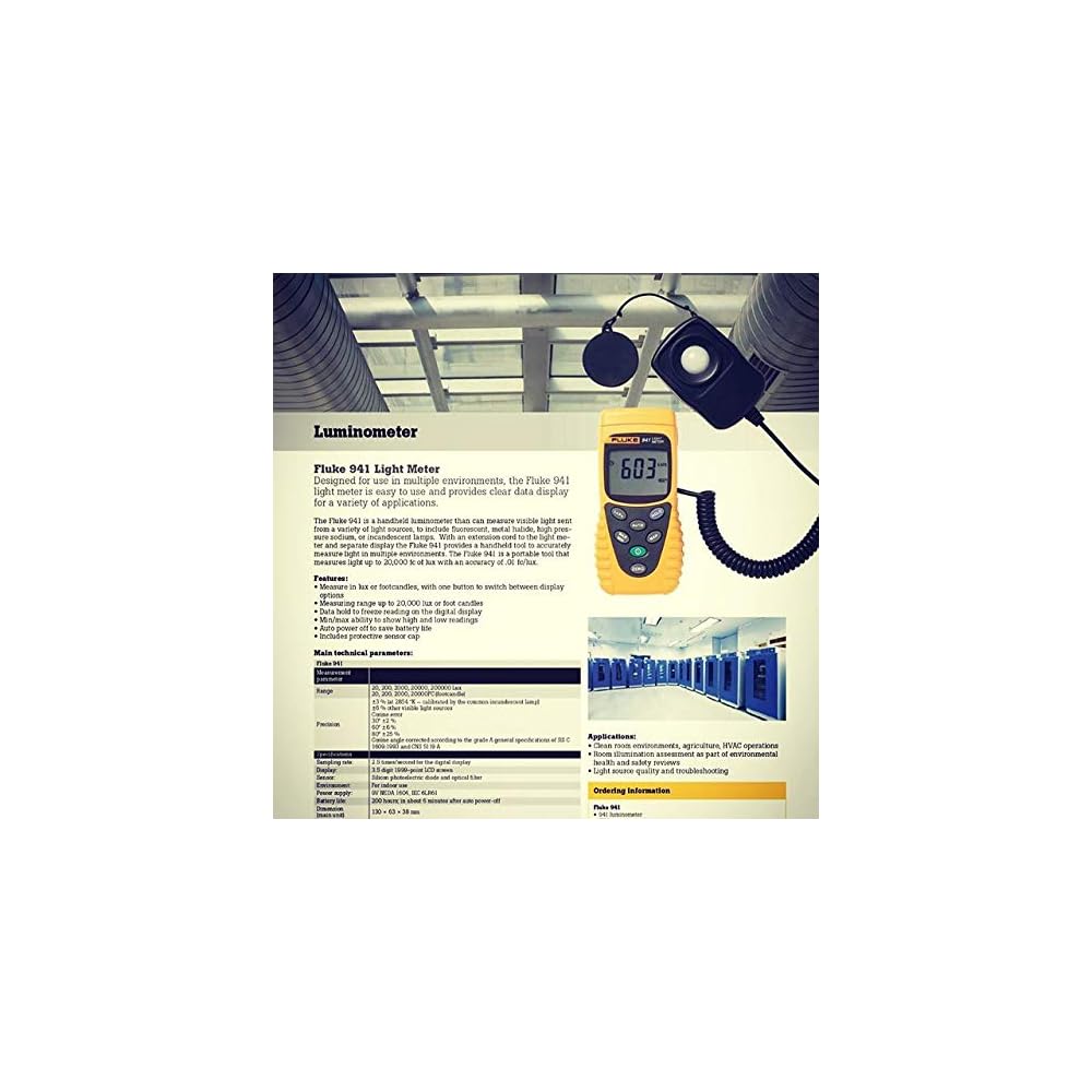 Fluke 941 Light Meter Tester for Accurate Togo Ubuy