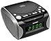 Produktbild Karcher UR 1306 Uhrenradio (CD-Player, PLL-FM-Radio, AUX-In, Weckfunktion, Snooze, Dual-Alarm) schwarz/silber