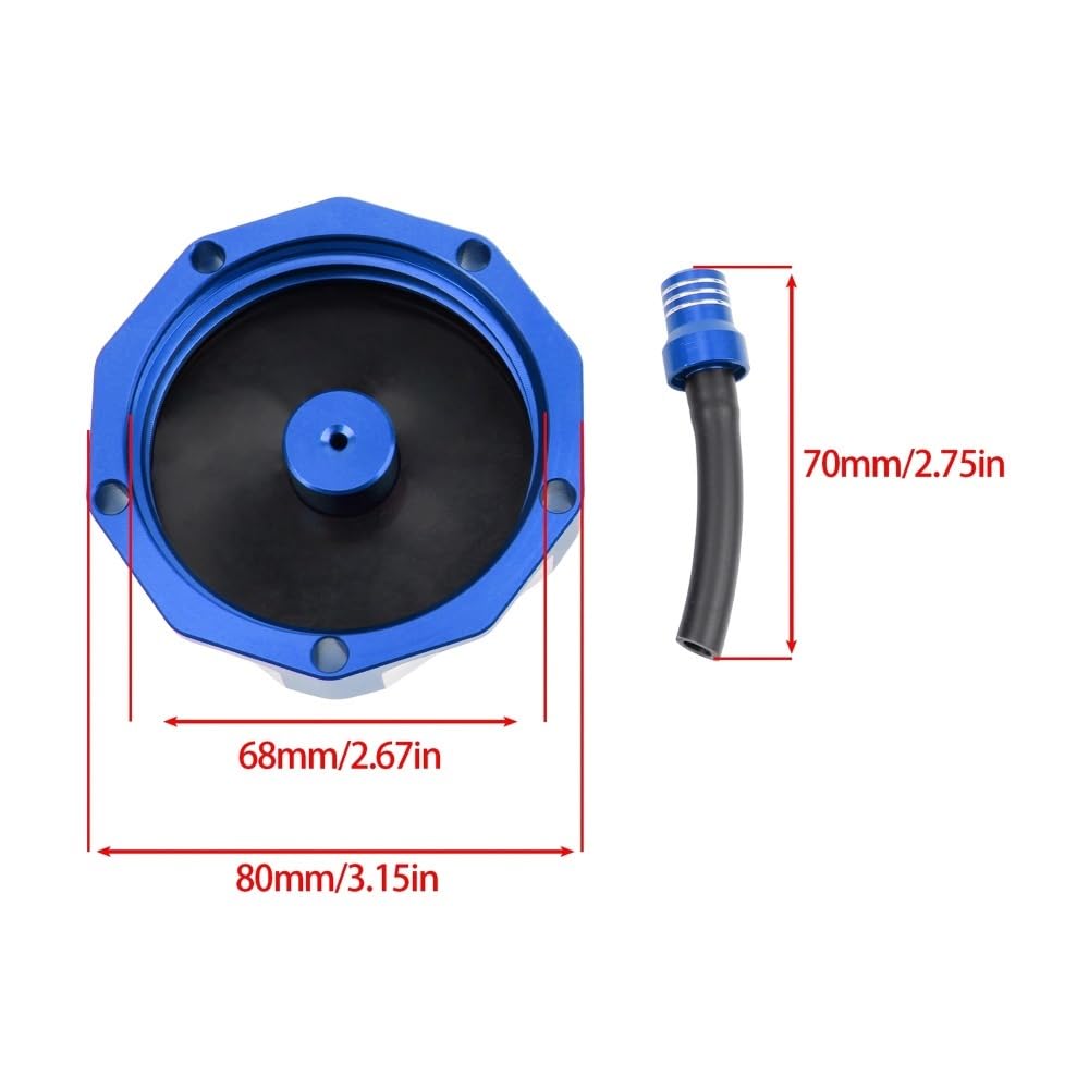 Moto tappo serbatoio carburante Per Suzuki RMZ250 DRZ400 LTZ 250 70 125 Moto Gas Tappo Del Serbatoio Carburante Coperchio CNC Con Sfiato Squisito E Durevole