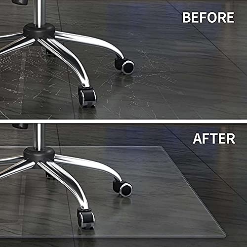 Tapis de chaise de bureau transparent protecteur de sol dur multi usages - 6
