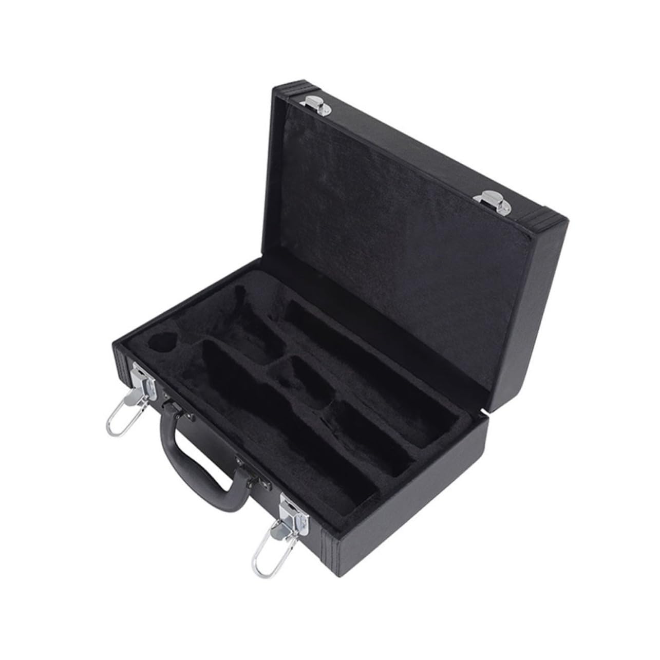Vaguelly Box Black Shockproof Clarinet Carrying Box Durable Hard Case for Instrument Storage Stylish Design for and Protection Clarinet Accessory for Musicians