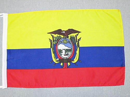 AZ FLAG Ecuador Flag 18'' x 12'' cords - Ecuadorian SMALL flags 30 x 45cm - Banner 18x12 in