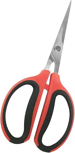 Miniatura 4 de Bonsái - Tijeras de podar rectas de 2.362 in, tijeras de podar con micropuntas, para jardín hidropónico, con asas de color aleatorio a través de